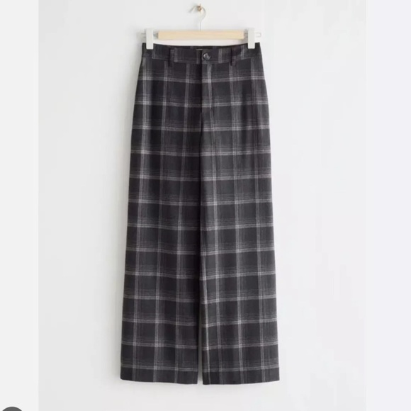 & Other Stories Paris Atelier Plaid Wool Pants - Picture 5 of 13